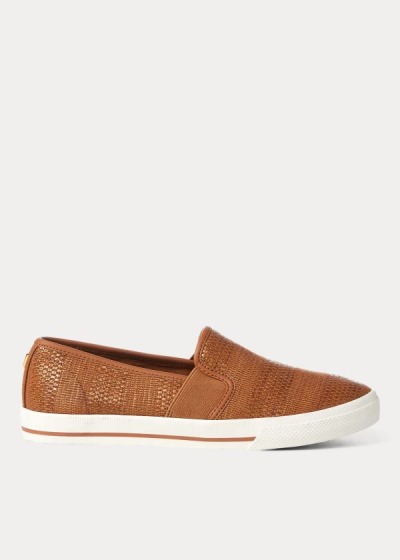 Women's Ralph Lauren Jinny Woven Slip-On Sneakers | 561780TUF